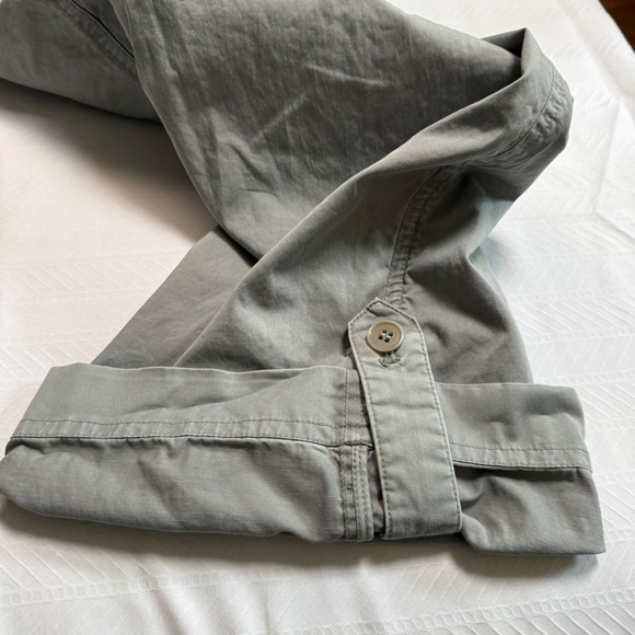 Talbots Signature Women Khaki Cargo Capri Pants Size 12 Zip Pockets - Picture 4 of 10